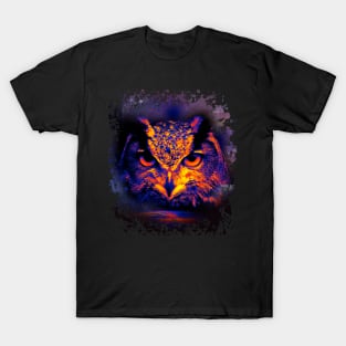 Cosmic Bright owl- animal guide T-Shirt